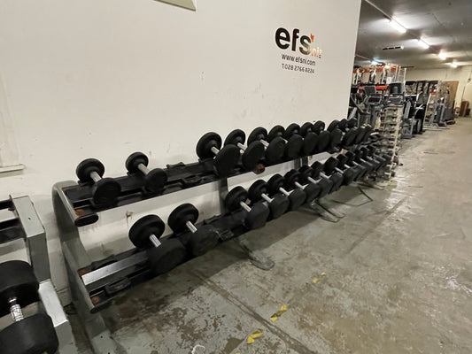 Dumbbell set with Racks - York Rubber