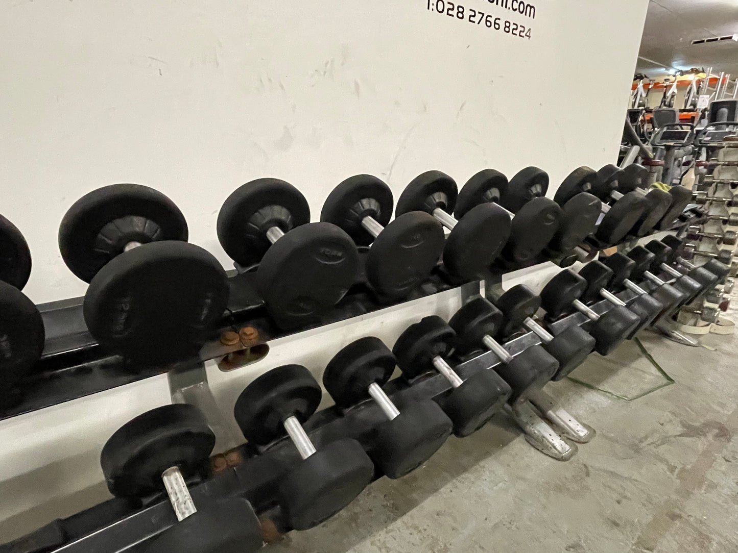 Dumbbell set with Racks - York Rubber