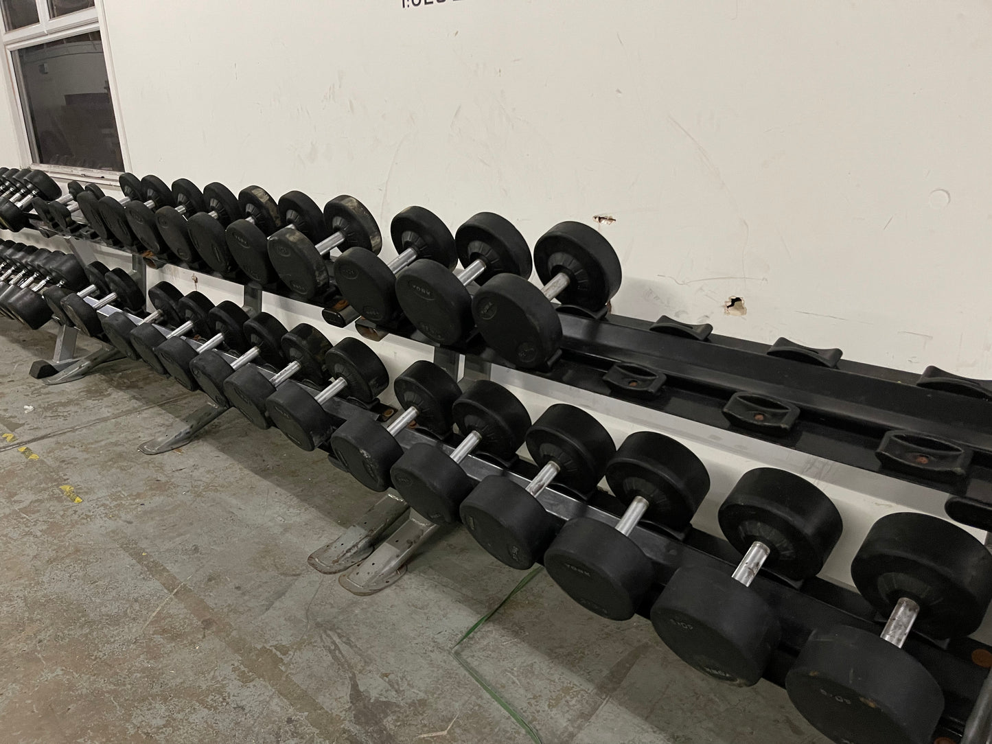 Dumbbell set with Racks - York Rubber