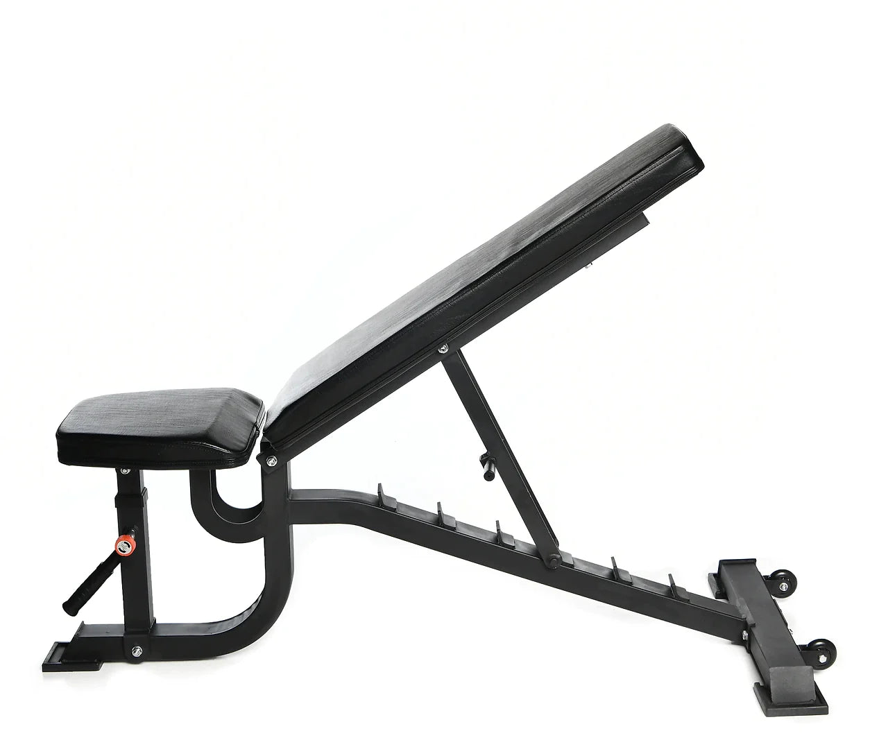 Half Rack package with bench, barbell, bumpers and collars