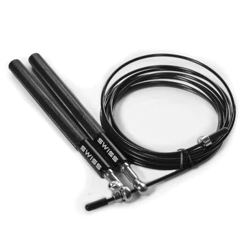 Swiss Adjustable Aluminium Grip Speed Rope With Bearing