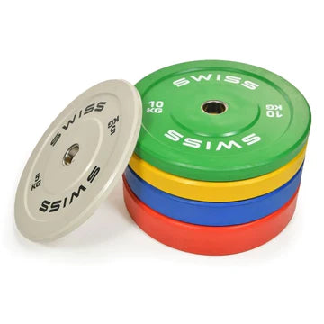 Swiss 150kg Coloured Rubber Bumper Set