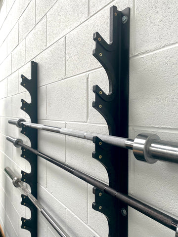 Swiss Wall-mounted 8 Olympic Bar Storage Rack