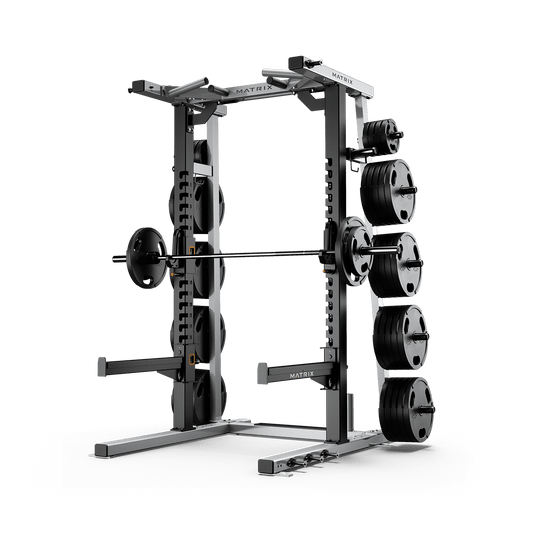 Matrix Fitness Magnum MEGA Commercial Half Rack + Platform