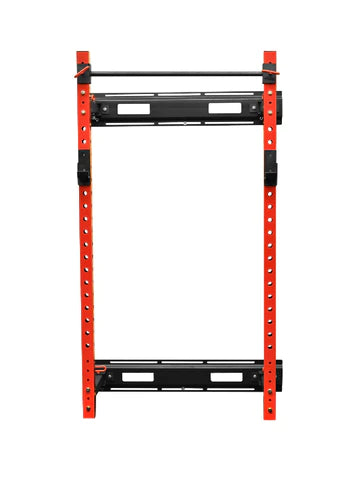 Swiss Foldable Wall-mounted Squat Rack - Red